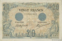 20 Francs NOIR FRANCE  1904 F.09.03 TB+