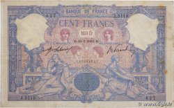 100 Francs BLEU ET ROSE FRANCE  1908 F.21.23