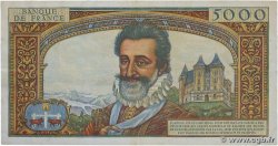 5000 Francs HENRI IV FRANCIA  1958 F.49.06 q.BB