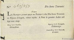 10 Livres Tournois typographié FRANCE  1720 Dor.22 XF