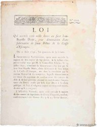 Loi FRANCE régionalisme et divers  1792  TTB