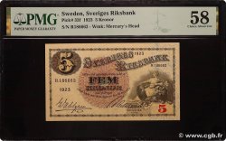 5 Kronor SUÈDE  1923 P.33f fST