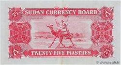 25 piastres SUDAN  1956 P.01A BB