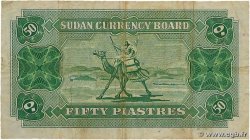 50 Piastres SOUDAN  1956 P.02B TB