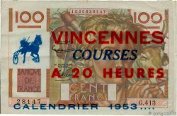 100 Francs JEUNE PAYSAN Publicitaire FRANCE  1951 F.28.30 VF