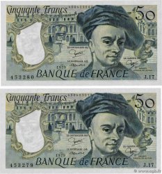 50 Francs QUENTIN DE LA TOUR Consécutifs FRANCE  1979 F.67.05 UNC-