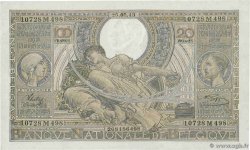 100 Francs - 20 Belgas BELGIQUE  1943 P.107 SPL