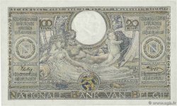 100 Francs - 20 Belgas BELGIQUE  1943 P.107 SPL