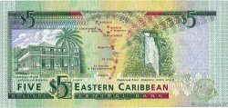 5 Dollars EAST CARIBBEAN STATES  1993 P.26a UNC