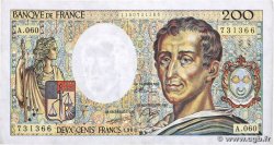 200 Francs MONTESQUIEU FRANCE  1988 F.70.08