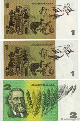 1 et 2 Dollars Lot AUSTRALIA  1979 P.42c et P.43e SC+