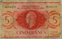 5 Francs SAINT PIERRE ET MIQUELON  1944 P.15 pr.B