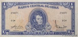 1/2 Escudo CHILE  1962 P.134Aa