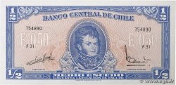 1/2 Escudo CHILE  1962 P.134Aa