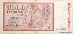 5000 Pesos CILE  1990 P.155b q.BB