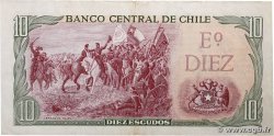 10 Escudos CHILE  1970 P.142Aa VF+