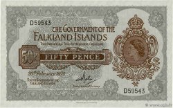 50 Pence ÎLES FALKLAND  1974 P.10b NEUF