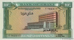 10 Shillings GHANA  1963 P.01d SC+