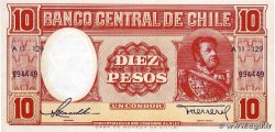 10 Pesos - 1 Condor CHILE  1958 P.120