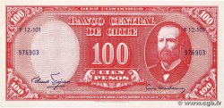 10 Centesimos sur 100 Pesos CHILE  1960 P.127a