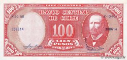 10 Centesimos sur 100 Pesos CHILE  1960 P.127a