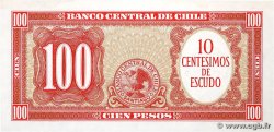 10 Centesimos sur 100 Pesos CHILI  1960 P.127a pr.NEUF