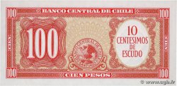 10 Centesimos sur 100 Pesos CHILE  1960 P.127a UNC-