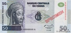 50 Francs Spécimen CONGO, DEMOCRATIQUE REPUBLIC  1997 P.089s