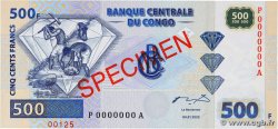 500 Francs Spécimen CONGO, DEMOCRATIQUE REPUBLIC  2002 P.096