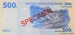 500 Francs Spécimen CONGO, DEMOCRATIQUE REPUBLIC  2002 P.096 UNC