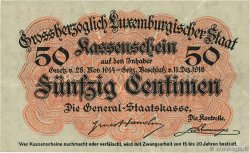 50 Centimes LUXEMBURG  1919 P.26 fVZ