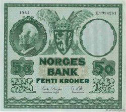 50 Kroner NORVÈGE  1964 P.32c