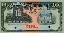 10 Pesos Spécimen PARAGUAY  1923 P.150s UNC-