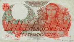 25 Gulden NETHERLANDS  1947 P.081 VF