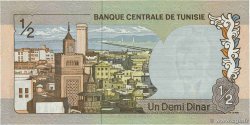 1/2 Dinar Petit numéro TúNEZ  1972 P.66a SC+