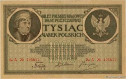 1000 Marek POLAND  1919 P.022a VF+