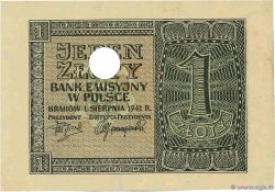 1 Zloty Épreuve POLOGNE  1941 P.099 SPL+