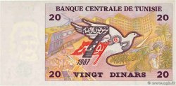 20 Dinars TUNISIA  1992 P.88 UNC