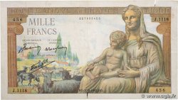 1000 Francs DÉESSE DÉMÉTER FRANCE  1942 F.40.05 F