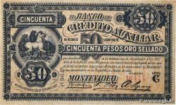 50 Pesos URUGUAY  1888 PS.165a F+