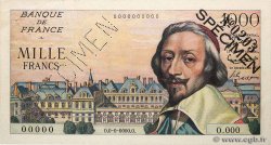1000 Francs RICHELIEU Spécimen FRANCIA  1953 F.42.01Spn