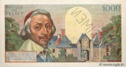 1000 Francs RICHELIEU Spécimen FRANCIA  1953 F.42.01Spn MBC+