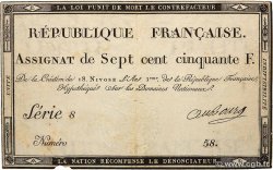 750 Francs FRANCE  1795 Ass.49a