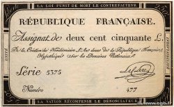 250 Livres FRANCE  1793 Ass.45a