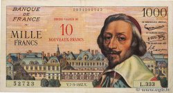 10 NF sur 1000 Francs RICHELIEU FRANCIA  1957 F.53.01