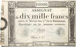 10000 Francs FRANCE  1795 Ass.52a