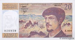 20 Francs DEBUSSY FRANCE  1980 F.66.01 SPL