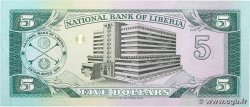 5 Dollars LIBERIA  1991 P.20 UNC