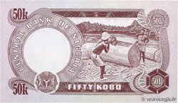 50 Kobo NIGERIA  1973 P.14f UNC