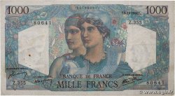 1000 Francs MINERVE ET HERCULE FRANCE  1946 F.41.17 VF+